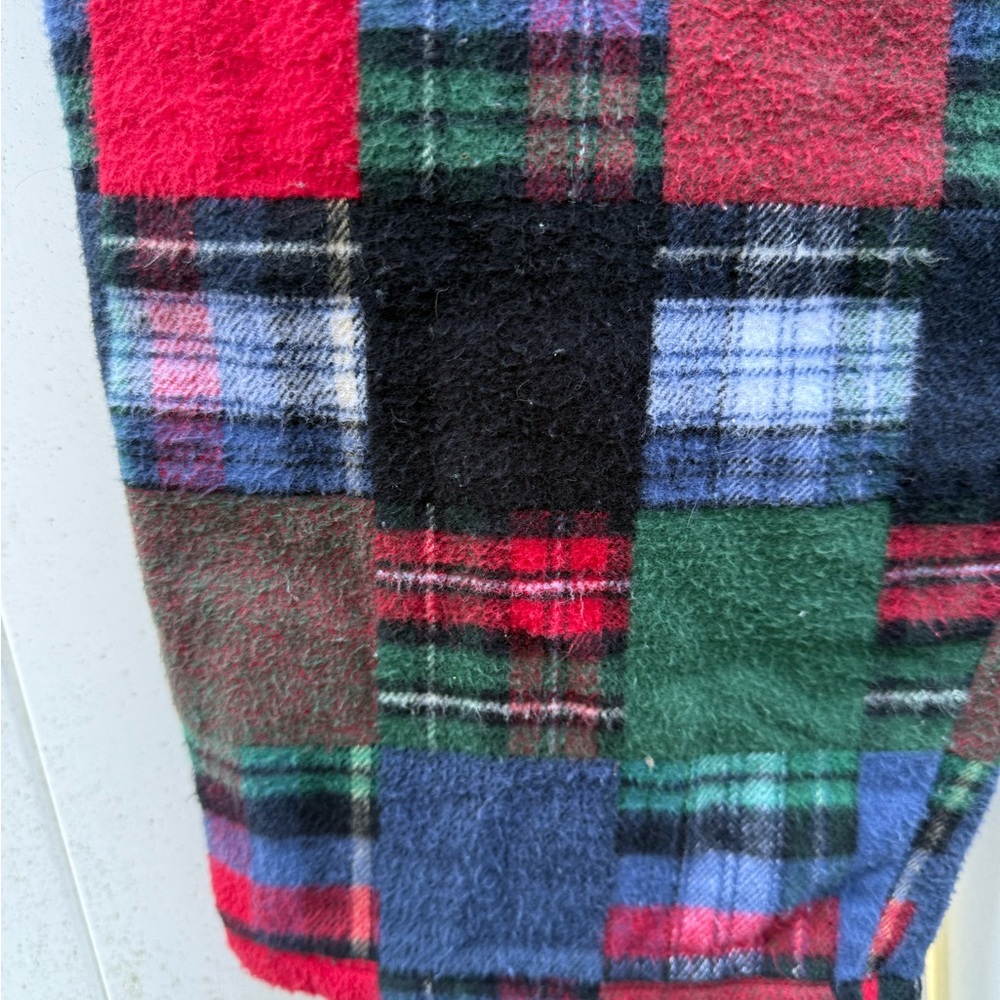 The Vermont Co Plaid Flannel Pants in Red, Green, Blue & White. Size S - Picture 6 of 8